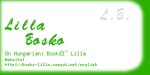 lilla bosko business card